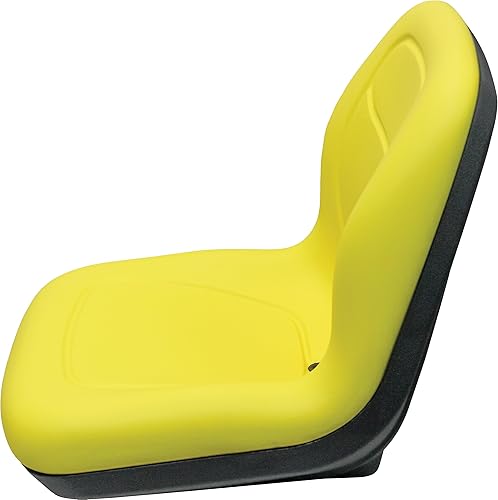 Miniatura 2 de Asiento de vinilo amarillo para John Deere 5105 y 5205 - Reemplaza el número de pieza de John Deere #RE72933