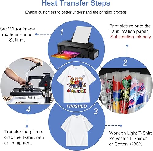 Miniatura 5 de Reemplazo de tinta de sublimación de 16.9 fl oz compatibles con impresoras ET-2760 ET-2800 ET-2850 ET-4700 ET-7750 ET-2400 ET-2720 ET-2803 ET-15000