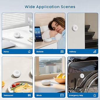 ZigBee Smart Button, Mini Switch, Require Zigbee2MQTT Hub, 3-Way Remote Control, Compatible with Home Assistant, SmartThings, Alexa