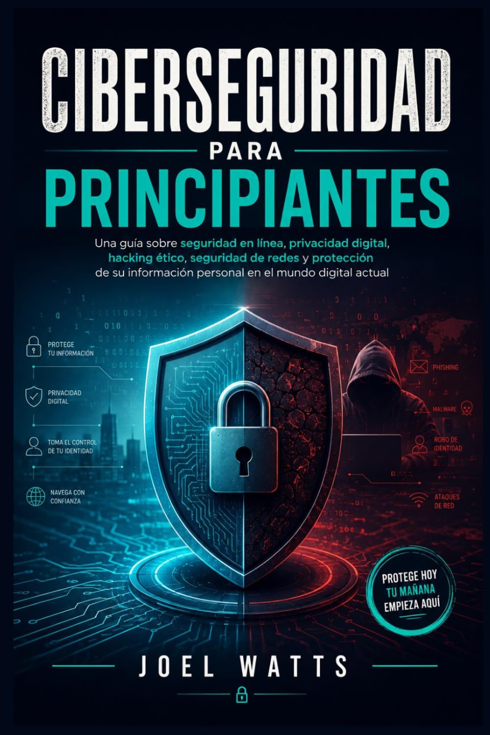 Ciberseguridad para principiantes: Una guía sobre seguridad en línea, privacidad digital, hacking ético, seguridad de redes y protección de su información personal en el mundo digital actual