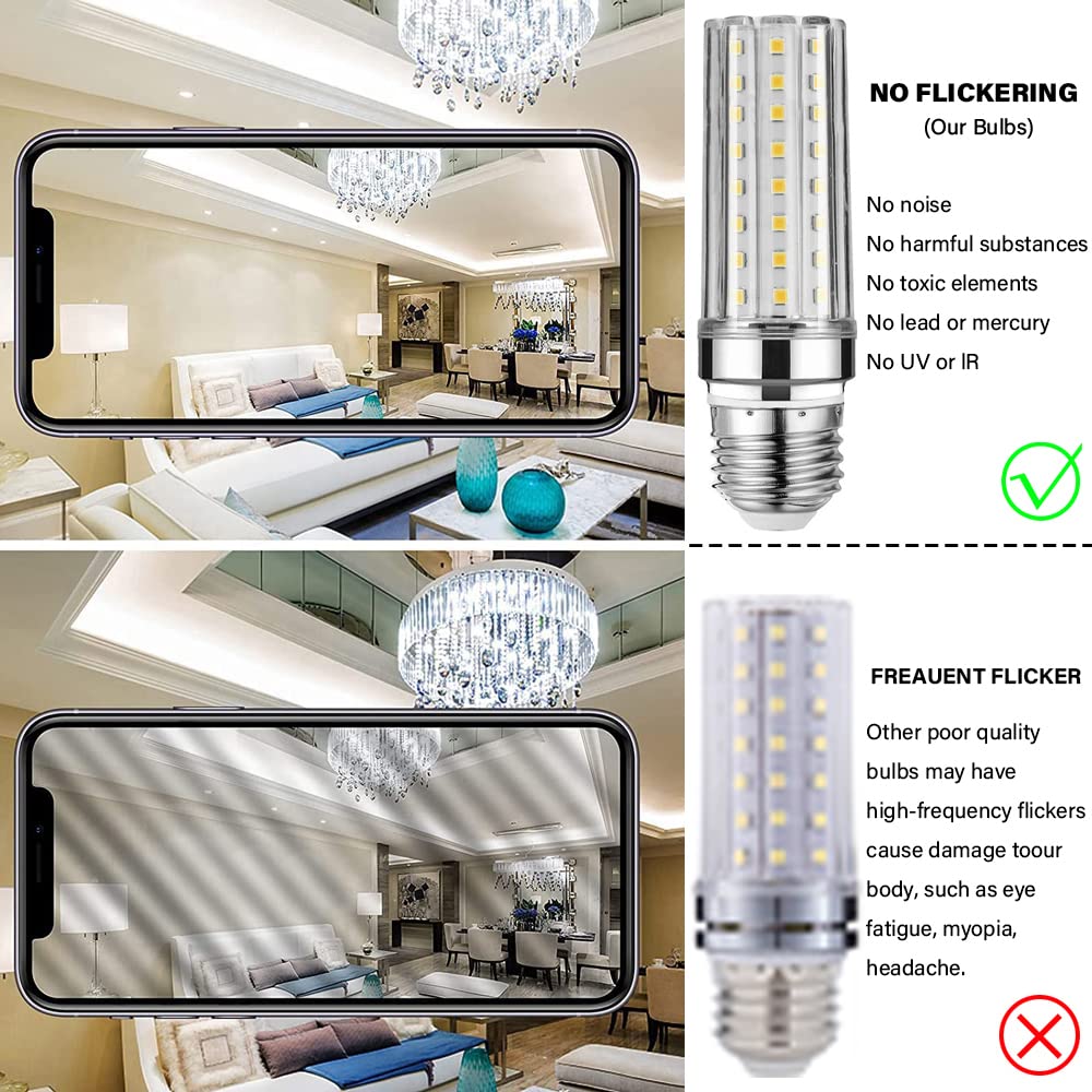 RYTM Lampadine LED, Lampadina a Mais con Base E26/E27, 16 W 1000 LM, 20 W 1300 LM, equivalente a 160/200 Watt, 3000 K 4000 K 6000 K Non dimmerabile CA 85 V ~ 265 V (Confezione da 10)