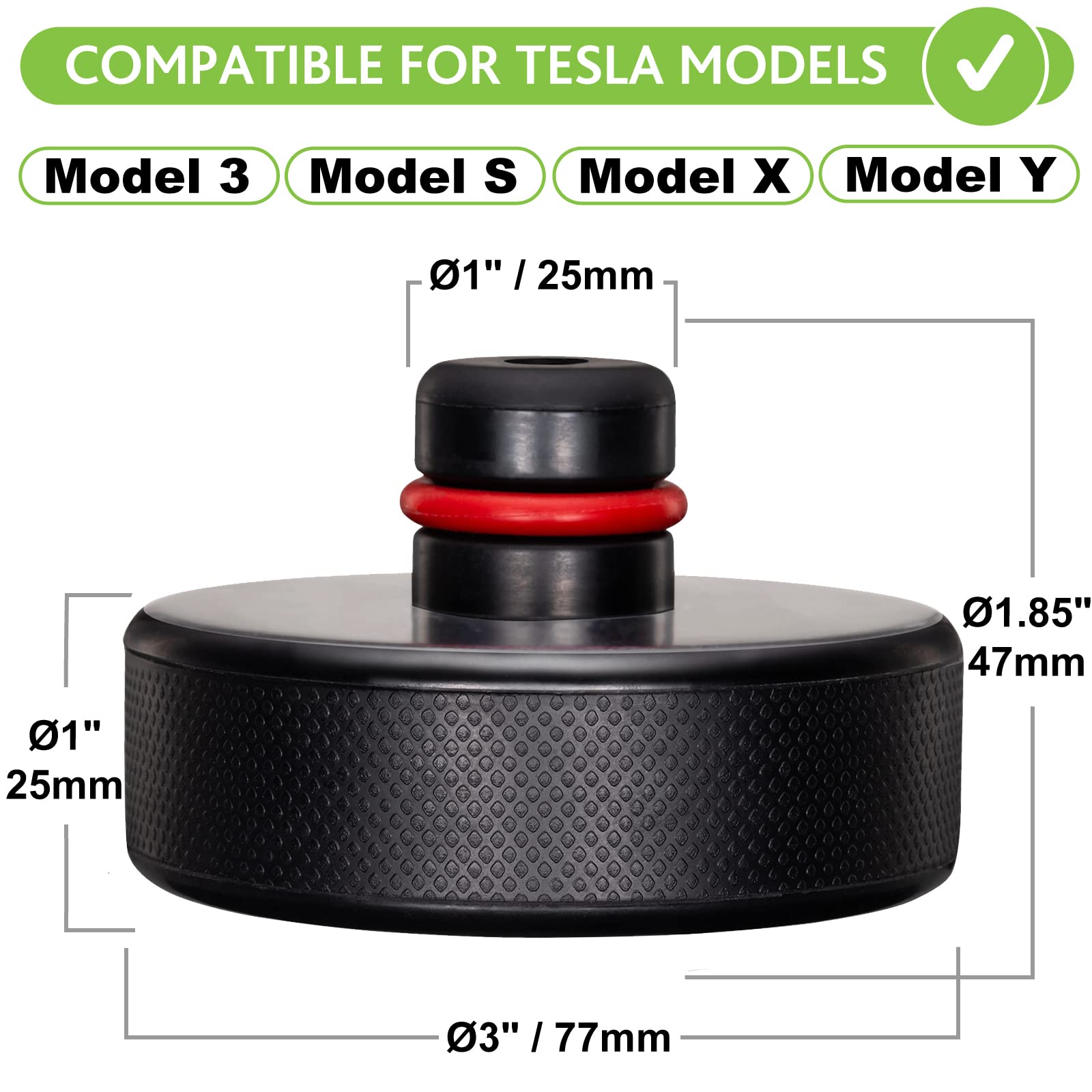 Spurtar Tesla Jack Pad Car Jack Stand Pads Lift Point Pad Adapter Tool