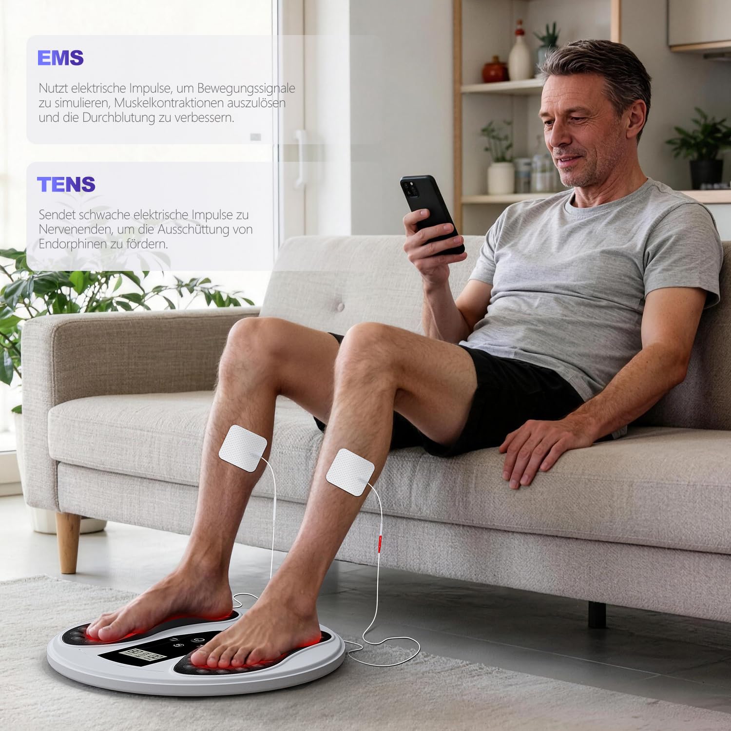 Medic Durchblutungs-Stimulator Beine & Füße mit 660+850 nm Infrarotlicht