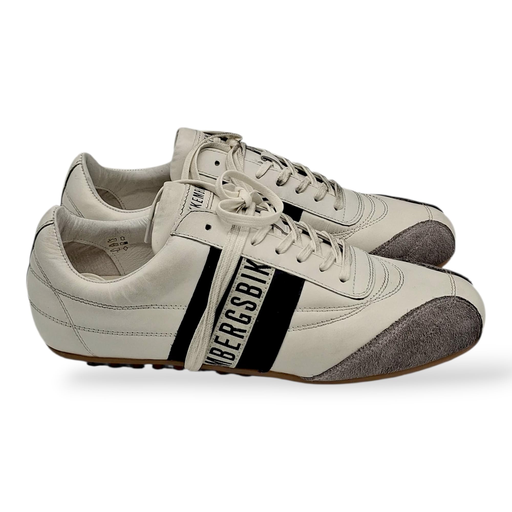 Bikkembergs - Sneakers Uomo in Pelle Liscia con Logo Laterale. Scarpe Casual Sportive, Comfort Quotidiano