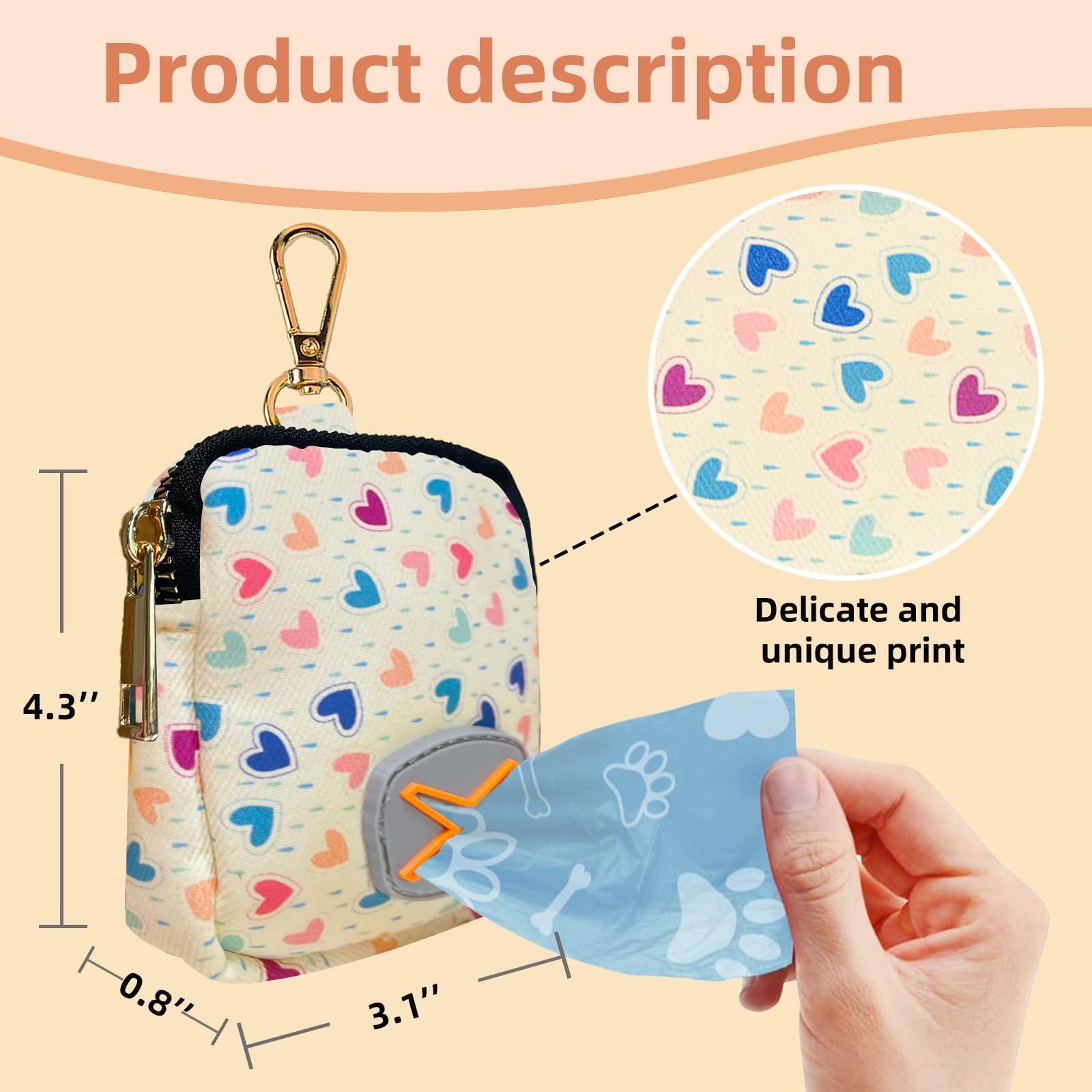 ICEMOOD Dog Poop Bag Holder with Easy Dispensing Hole - Image 2