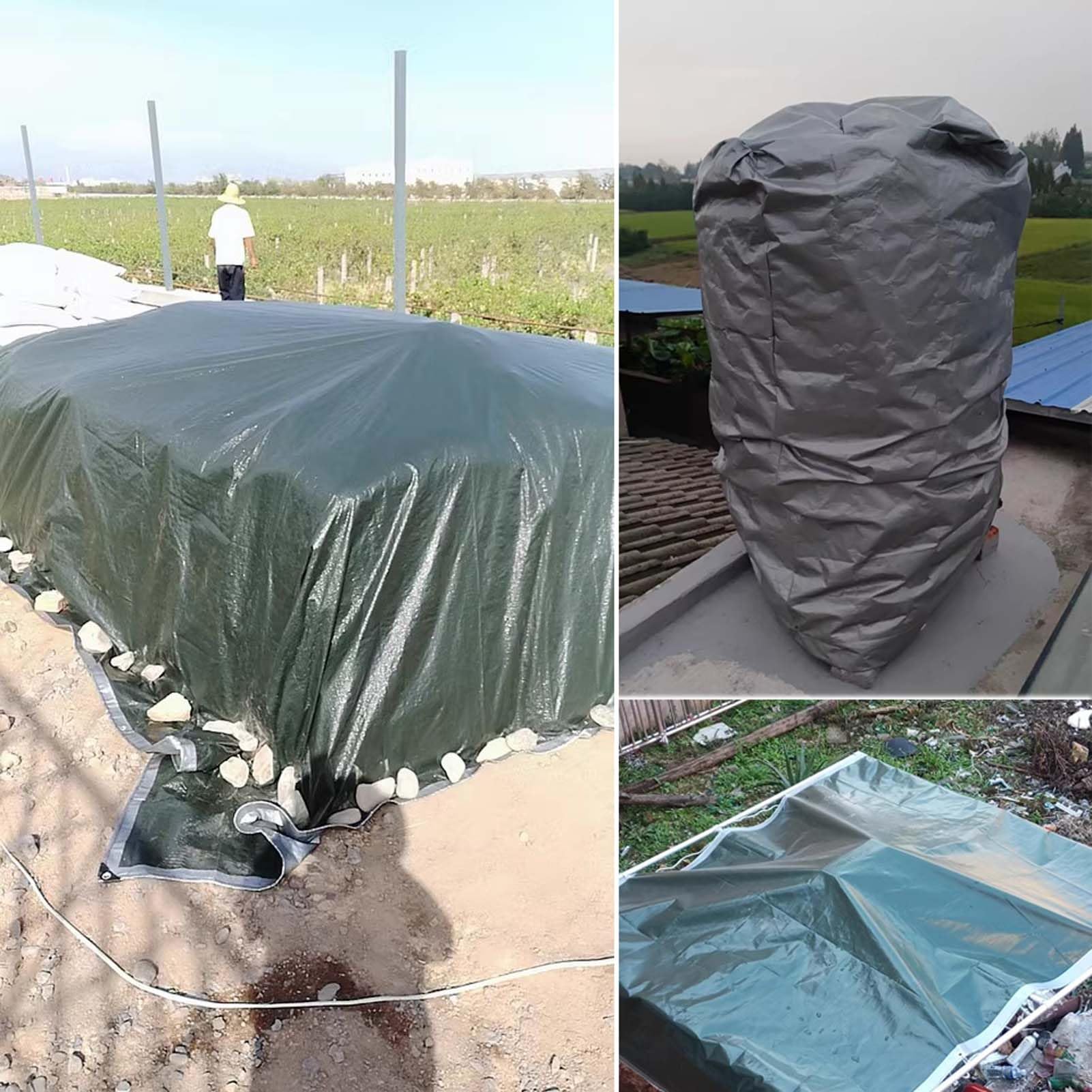 Heavy Du Bâche imperméable en PVC de 10x20ft avec œillets, tapis de sol pour camping, activités de plein air, tentes, bâche lourde de 3 x 6,1 m