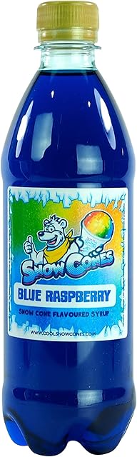 100% Authentic Snow Cone Syrup 1 Litre Shave Ice Slush (Blue Raspberry)
