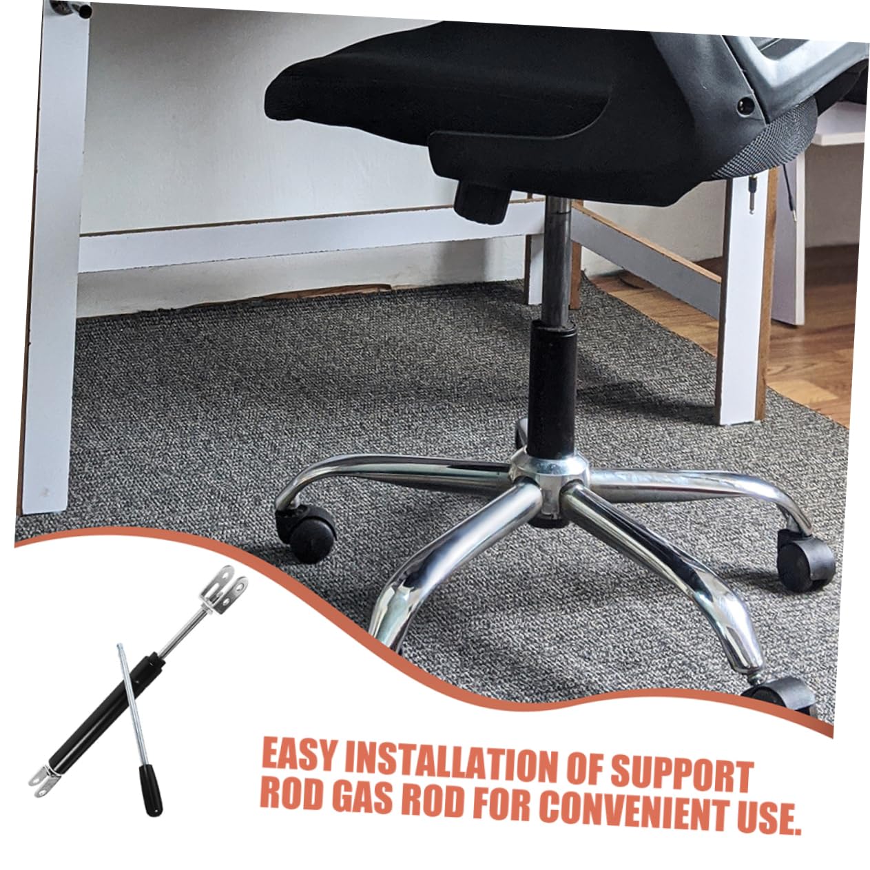 ULTECHNOVO 2 Ensembles Accessoire Robuste pour Fauteuil de Salon Tige de Gaz de Rechange Tige de Pompe à Gaz pour Fauteuil de Barbier de Rechange