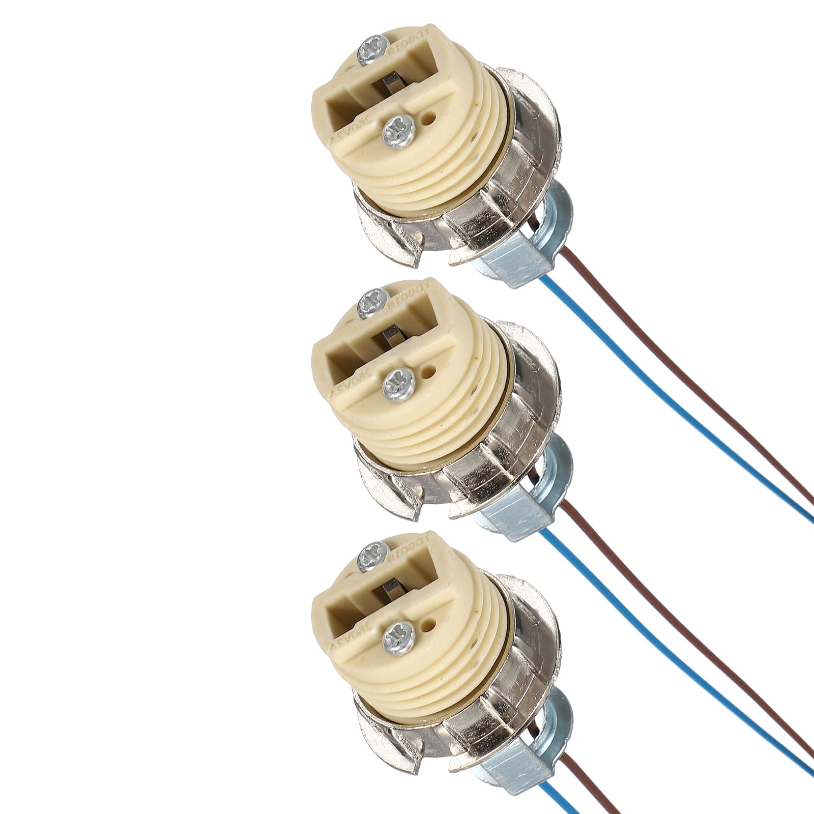 VIAPUICE G9 Ceramic Base Socket, 250V 10Inch 3Pcs