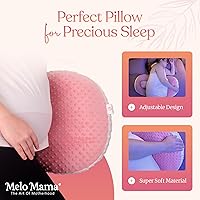Vista 3 de Almohada de cuña de embarazo, almohada de maternidad, almohada portátil de embarazo, es adecuada para espalda y caderas, ideal para dormir