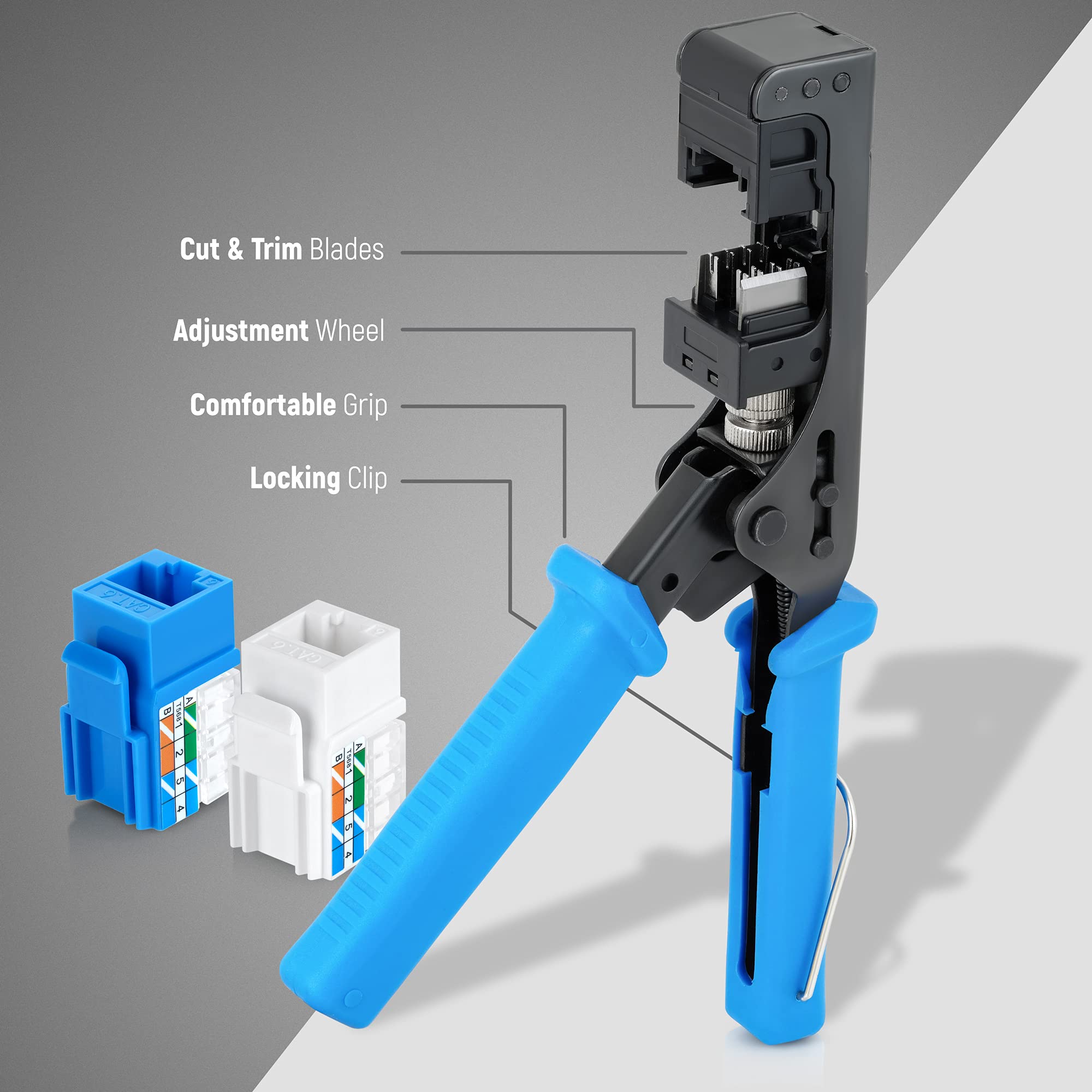 Buy EMS easyJACK Speed Termination Tool Kit With 10 Blue & 10 White