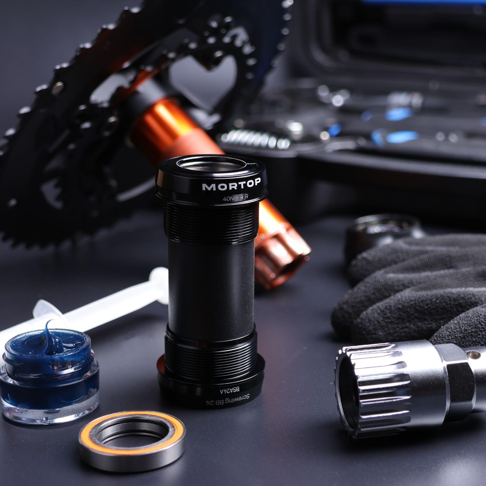 Amazon | MORTOP ボトムブラケット、BSA 68/73mm 24mm シマノ