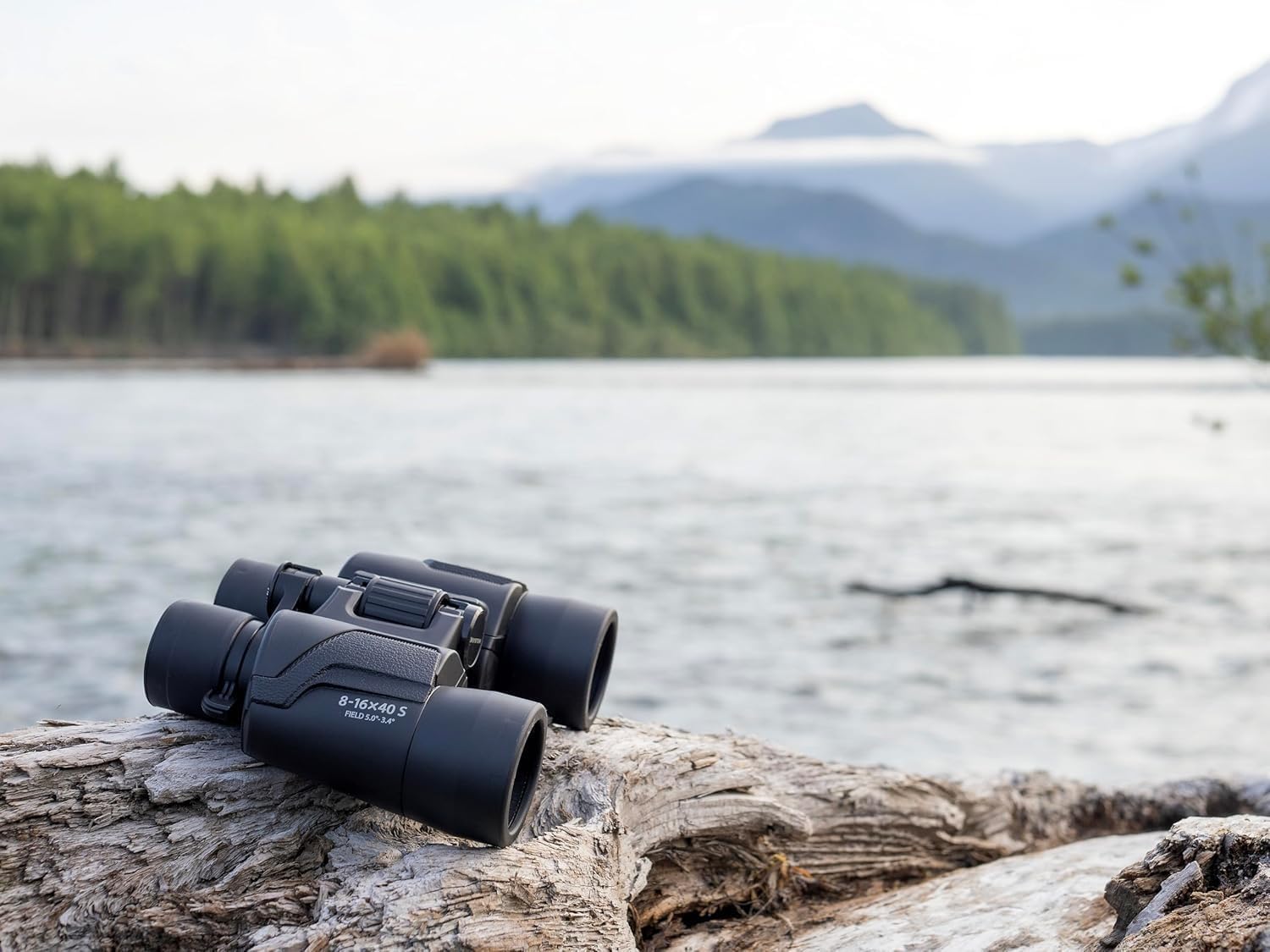 OM SYSTEM 8-16x40 S Binocolo con tracolla,borsa e garanzia del produttore di 15 anni.Immagini chiare,colori naturali,ampio campo visivo,leggero,ideale per l'osservazione della natura,sport,concerti