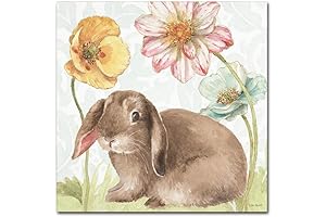 Bunny Picture Spring Softies Bunnies III Canvas Wall Art 14x14