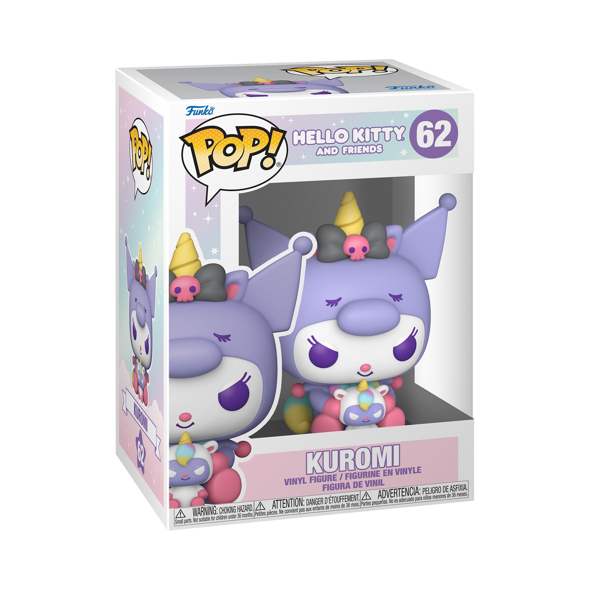 Funko Pop! Sanrio: Hello Kitty and Friends - Kuromi - Unicorn Party - Figura de Vinilo Coleccionable - Idea de Regalo - Mercancía Oficial - Juguetes para niños y Adultos