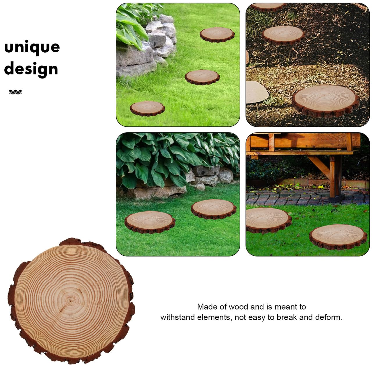 12 pavimentos de jardín para exteriores, piedra artificial para decoración de