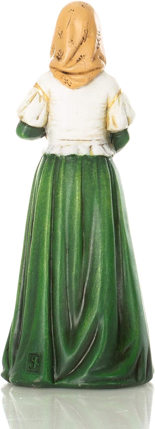 Joseph's Studio by Roman, Renaissance Collection, 6" H ST DYMPHNA Figure, Home Décor, Devout Gift, Prayerful Inspiration (2x2x6)