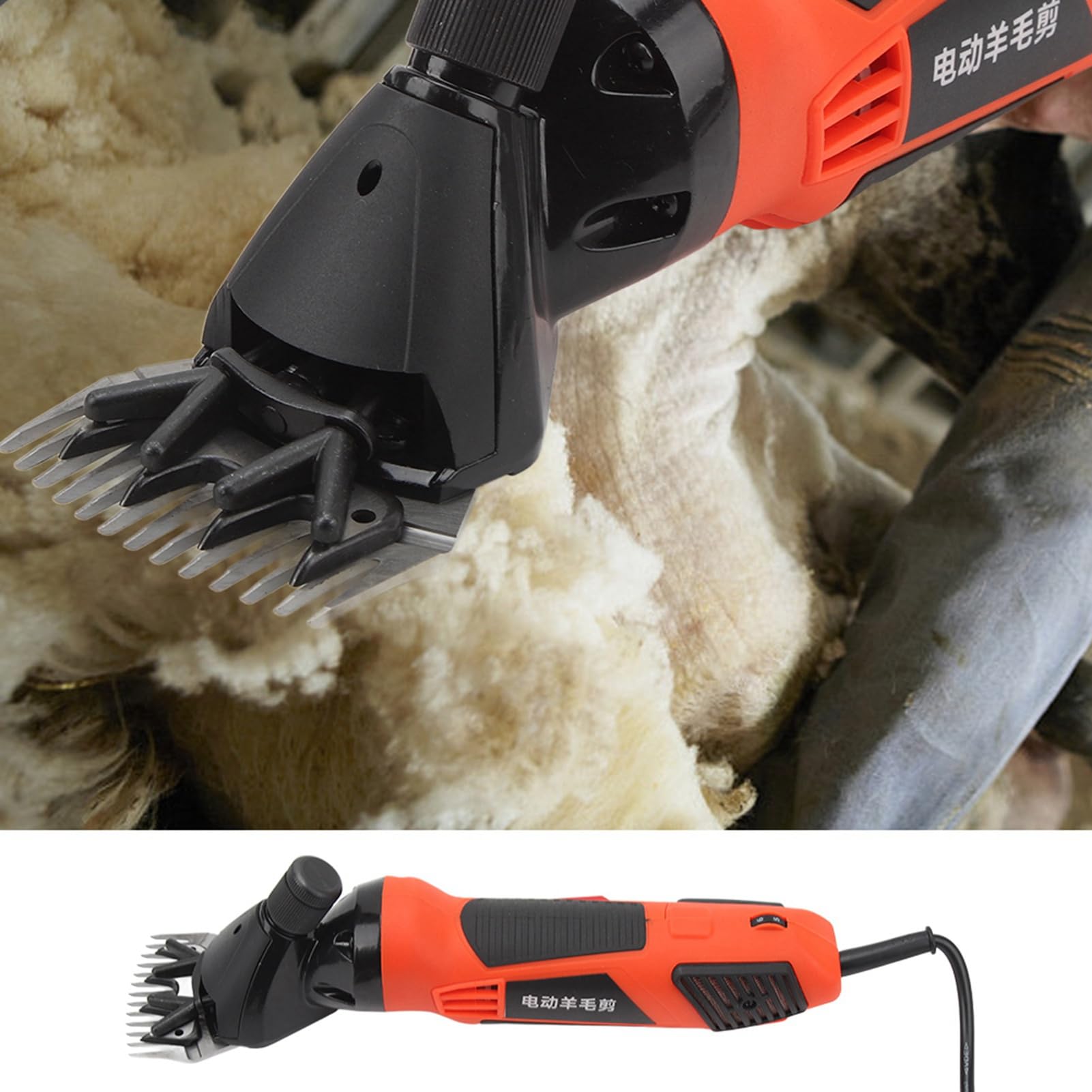 Esquiladora Ovejas Profesional 1000W Potente Tijeras Eléctricas 6 Velocidades para Ovejas Alpacas Cabras Enchufe UE 220V