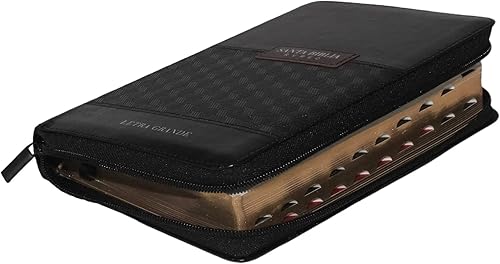 Miniatura 4 de Biblia Reina Valera 1960 tamaño Manual letra Grande 12 Puntos- Imitación Piel NegroNegro con cierre y con índice. Colección ABBA., Negro -