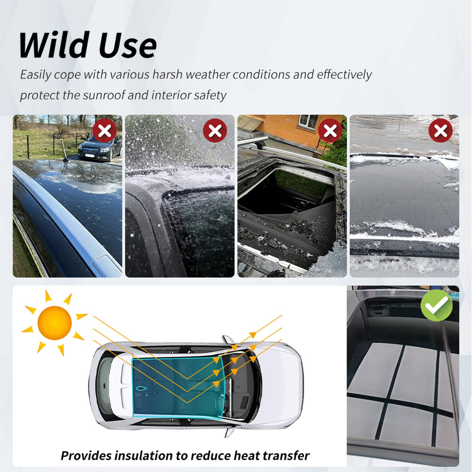 für Hyundai IONIQ (Eni Krypton) 5 2022-2024 8.5mil TPU PPF Solar Fenstertönung für Autodach Oberlicht Vorgeschnittene Selbstklebende Transparent Lackschutzfolie Zubehör Eisblau 1Stück