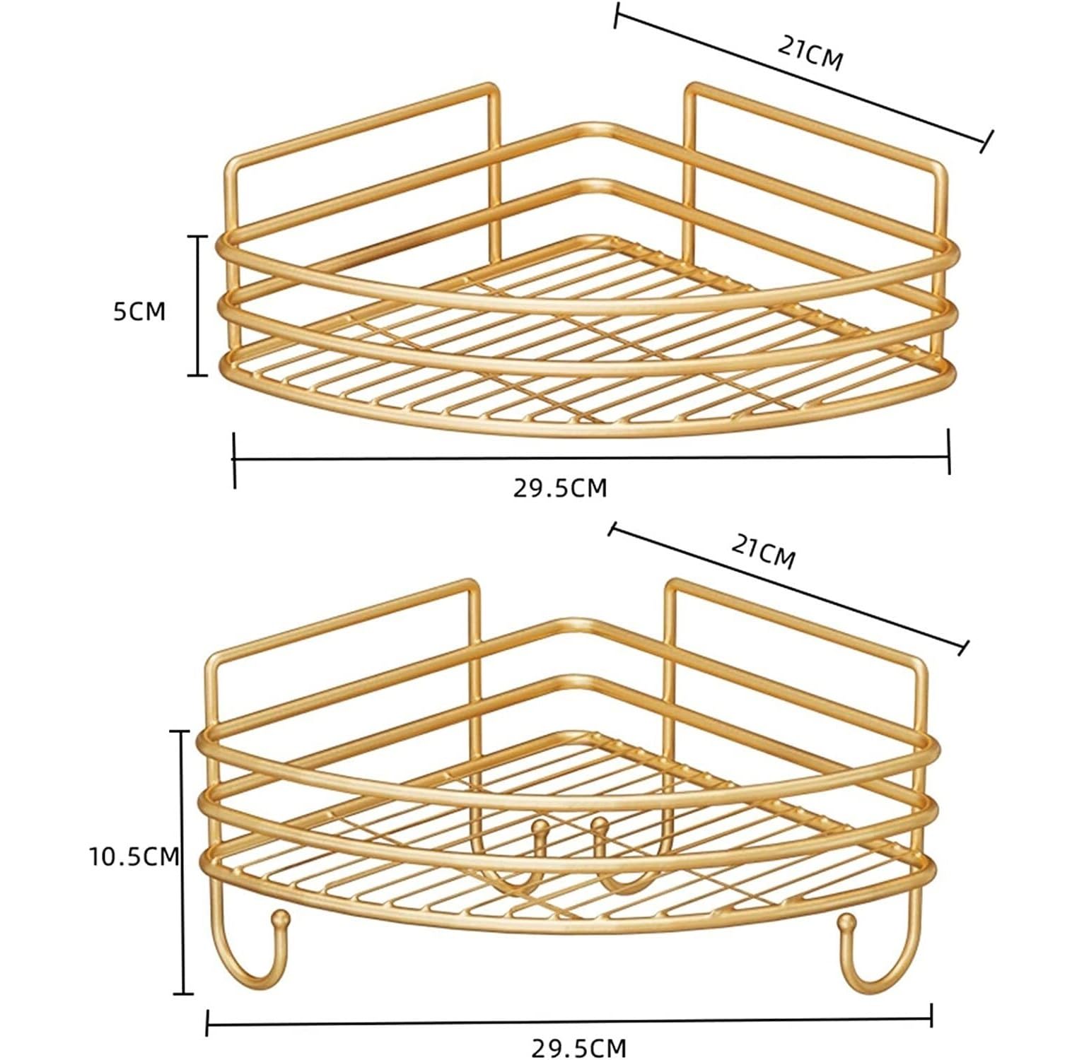 Mensole Bagno Cestello per Doccia Ad Angolo Mensole per con Montaggio A Parete No Drill Rack per per Bagno WC Accessori(C)