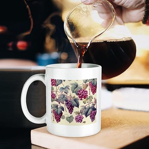 Miniatura 5 de Taza de viaje vintage de uva para café, diseño de racimo de uvas, regalos personalizados para cumpleaños, día de la madre, Navidad