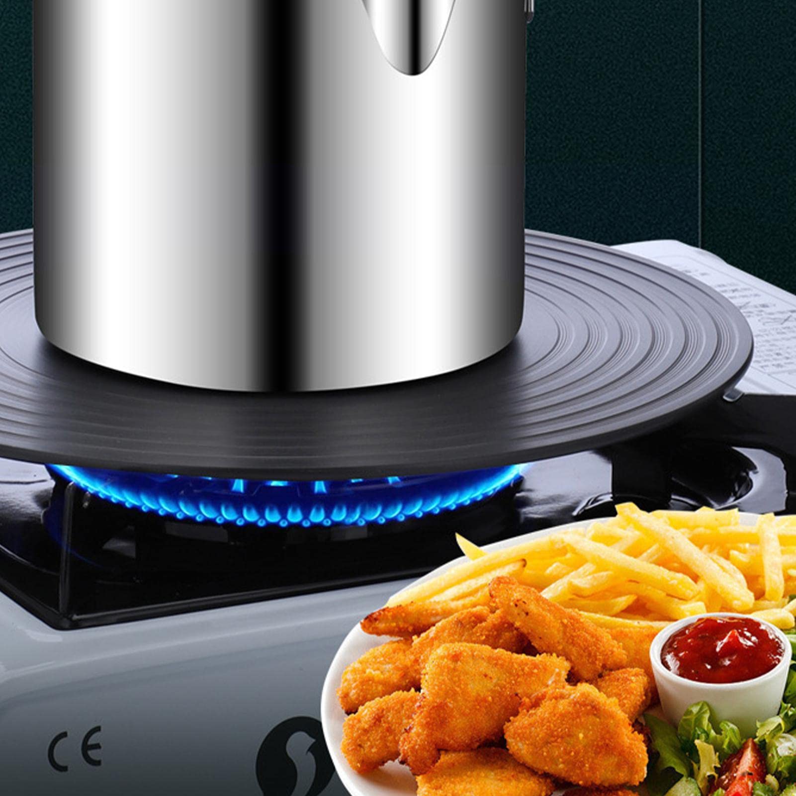 Xistuoz Friteuse Inox 304 Japonaise Tempura 13 Cm – Avec Panier, Polyvalente Et Facile à Nettoyer