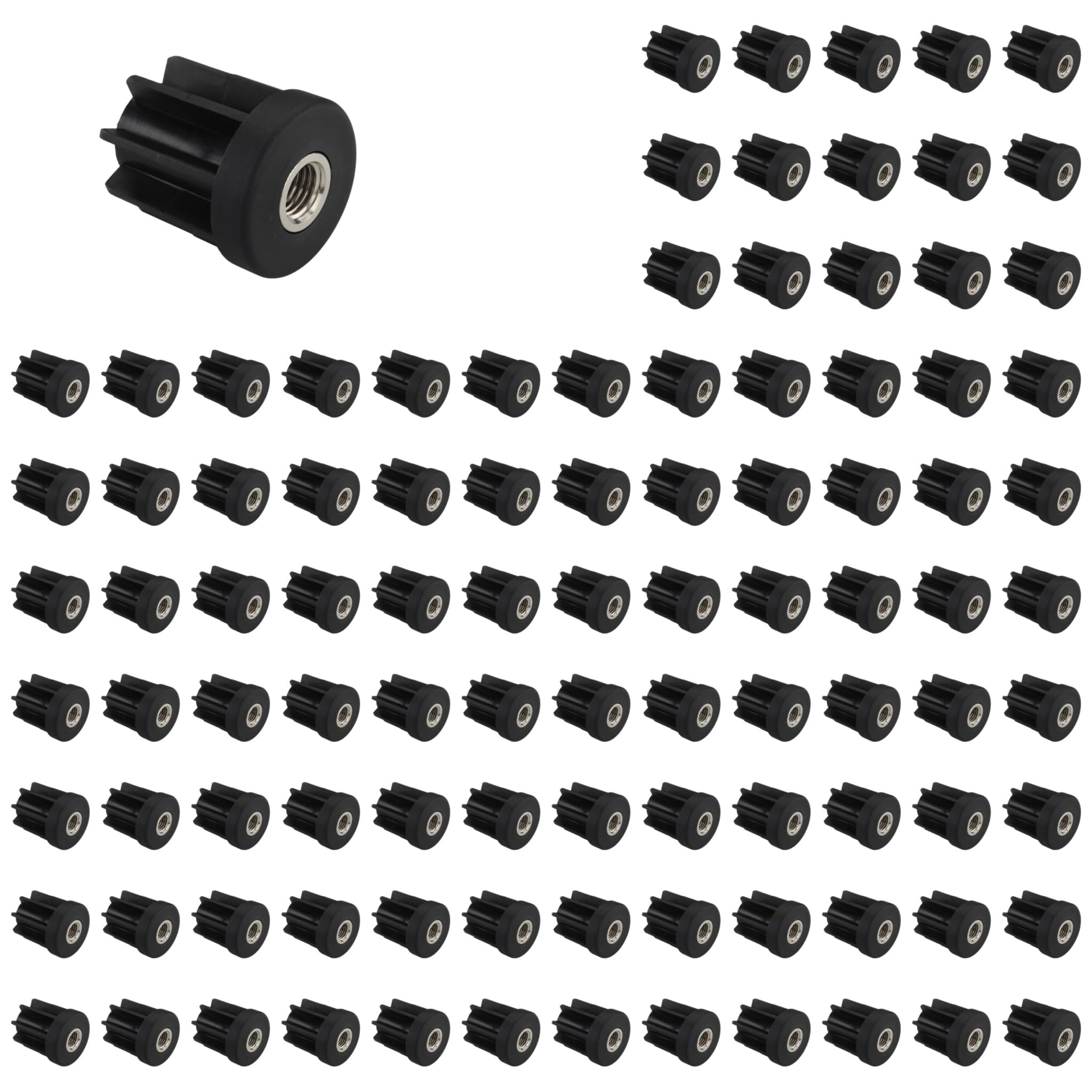 100 tapones roscados M16, D48,3 x 1,5, plástico PA reforzado con