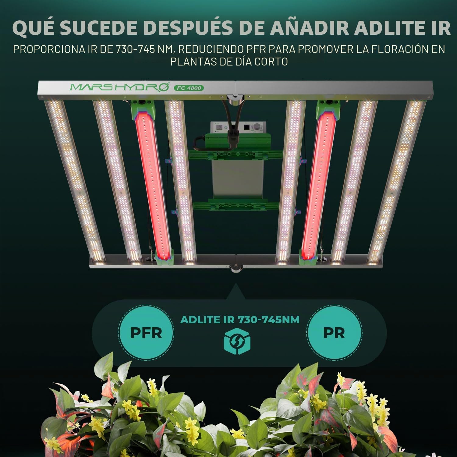 Lámpara de Cultivo LED MARS HYDRO ADLITE UR3015 para Plantas de Interior - Estimula la Fotosíntesis, Fortalece la Resistencia y Favorece la Floración - Luz de Cultivo Profesional