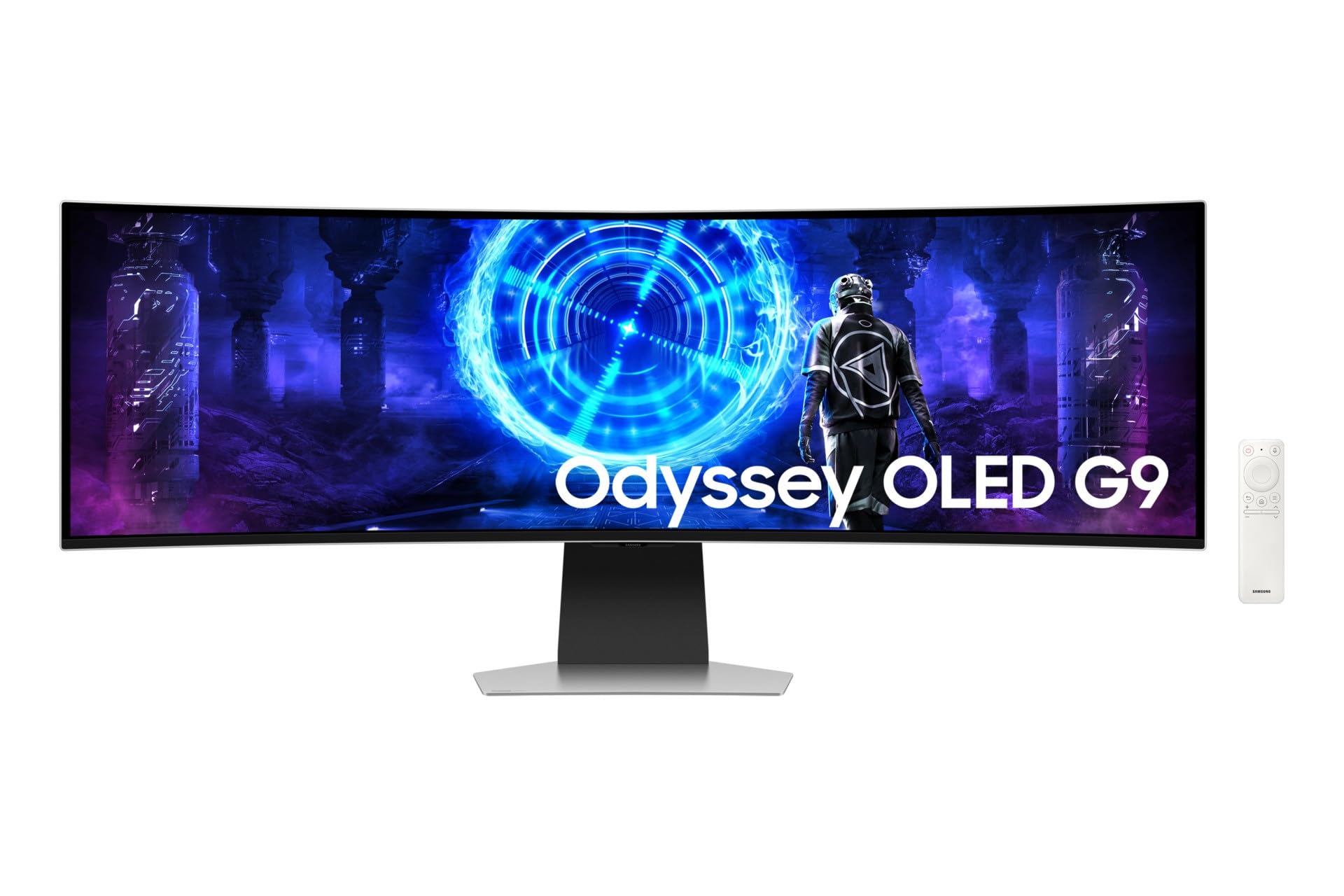 Samsung 49 Inch Gaming Monitor G9 G952 Odyssey OLED Glare Free Smart Dual QHD Refresh Rate 240Hz Response Time 0.03Ms Screen Curvature 1800R Speaker Height Adjustment Screen Saver - LS49DG952SMXUE