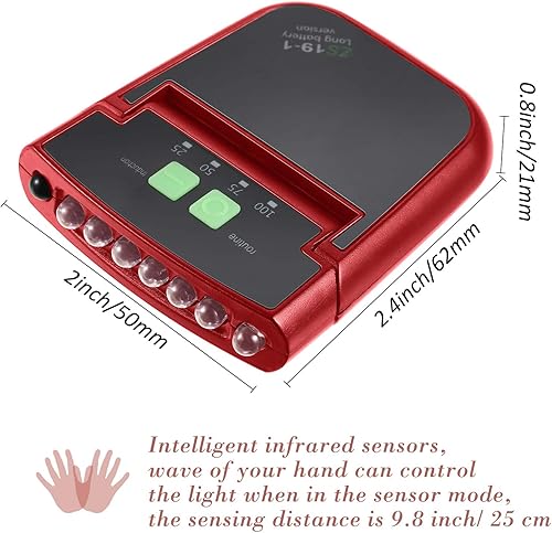 Miniatura 2 de Mudder Luces LED con clip para gorra, tapa recargable por USB, clip de linterna, impermeable, ultra brillante, para pesca, camping, trabajo manual