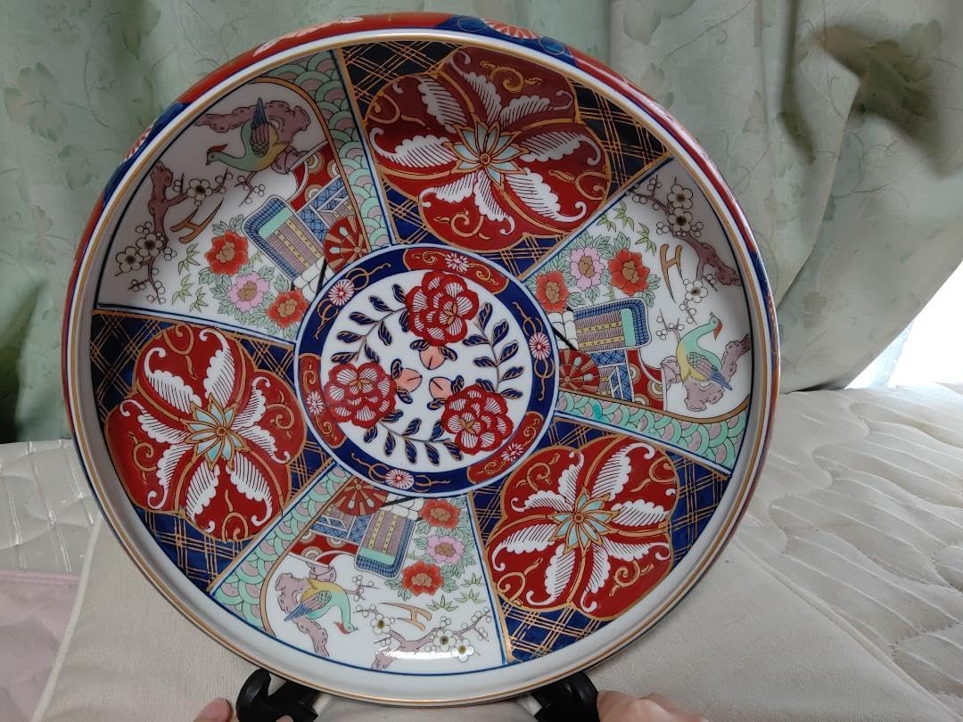 八角皿 伊万里 古代唐獅子 五寸皿 2枚 明治 大正 極上 八角皿 伊万里