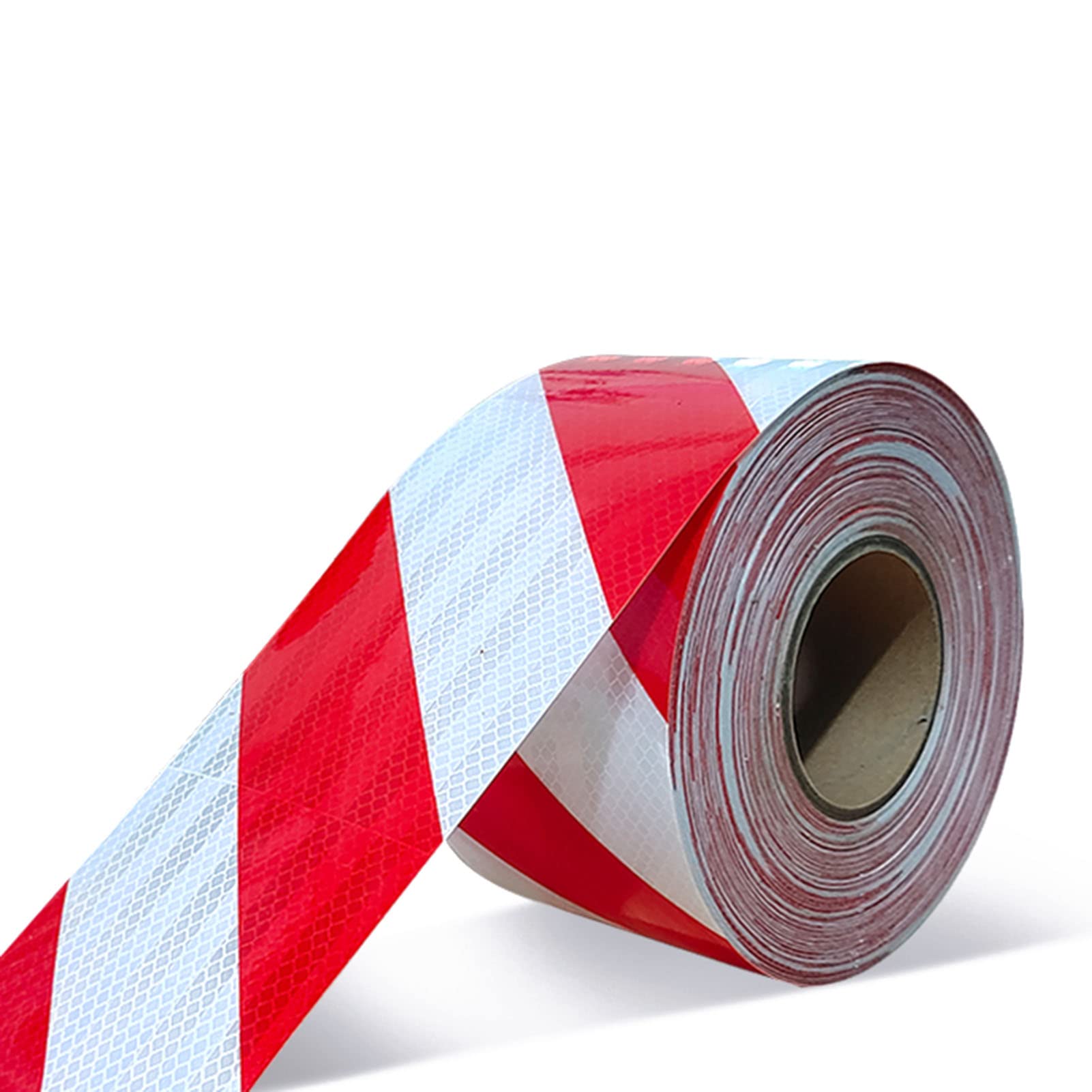 hazard warning reflective tape 5cm20m twill safety tape waterproof self adhesive barrier tape floor marking tape tape color  redwhite