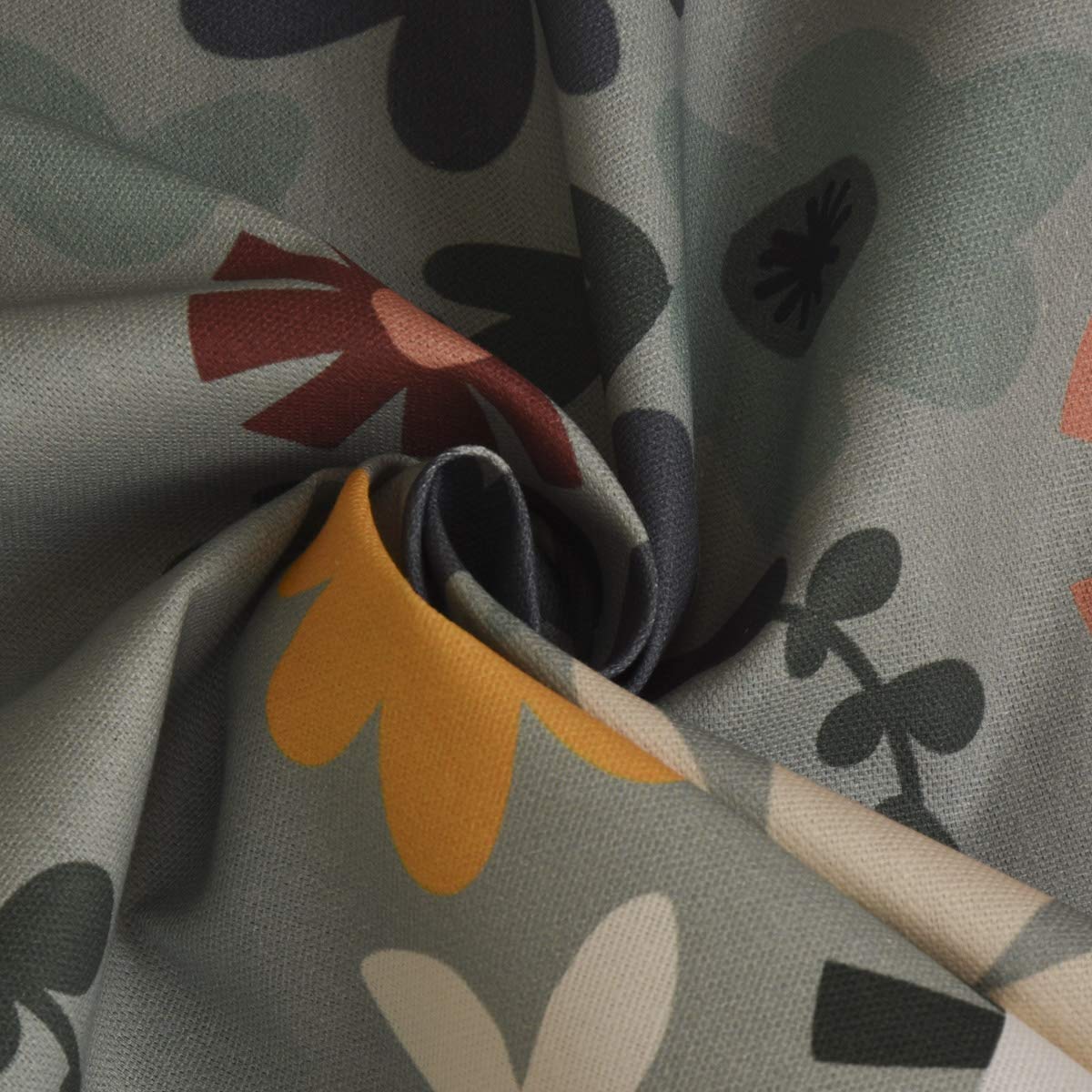 Bellissimi paraspifferi a mezzaluna con fiori e menta, diverse misure, lunghezza a scelta: 80 cm