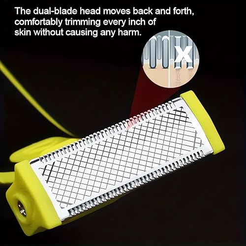 Miniatura 6 de Afeitadora eléctrica húmeda y seca, afeitadora eléctrica de cierre para hombres y mujeres, rasuradora facial recargable, impermeable, recortadora de