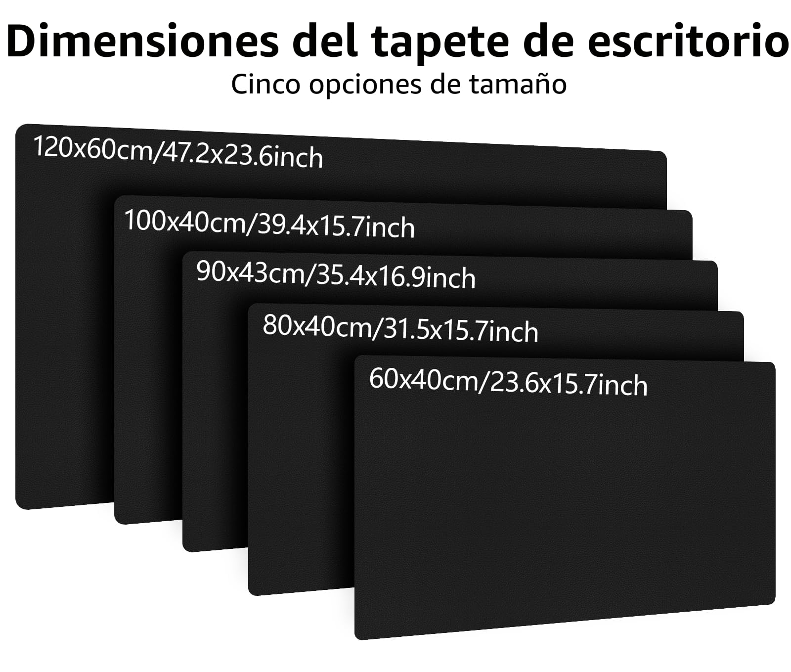 Niviy Alfombrilla Escritorio Negro Tapete Escritorio de Cuero PU Impermeable y Antideslizante Desk Mat Duradero Protector Mesa Escritorios para Oficina y Hogar 80x40cm
