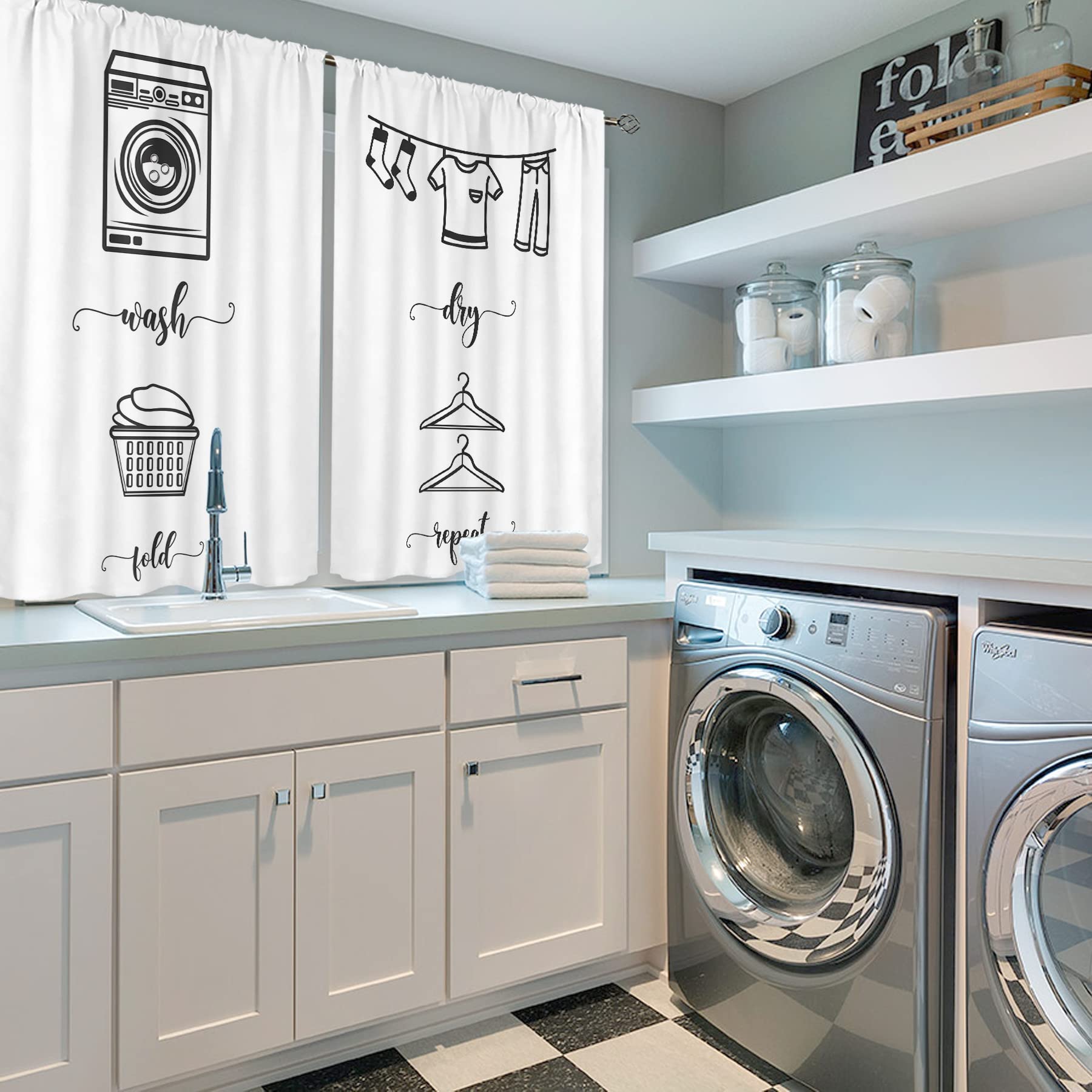 Laundry Room Curtains Cute Laundry Room Curtains CUTE PASTEL LAUNDRY ROOM 💙💜 | The