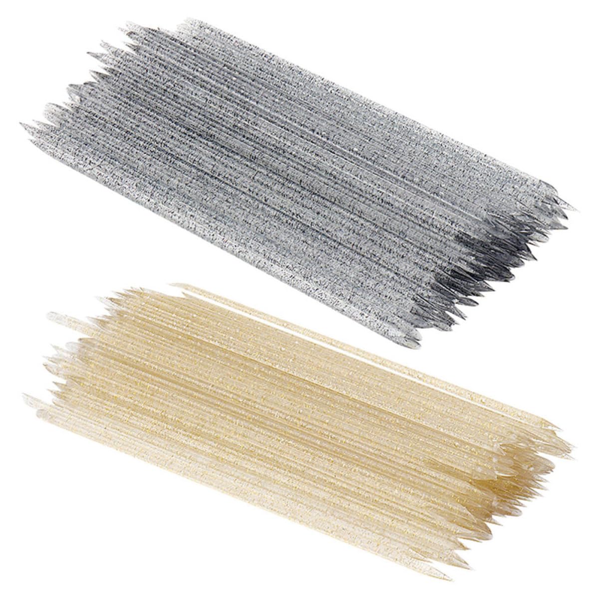 UKCOCO 200pcs Plastic Nail Dotting Sticks for Manicure and Nail Art with Dead Skin Cleaning Function Sturdy Plastic Material and Travel