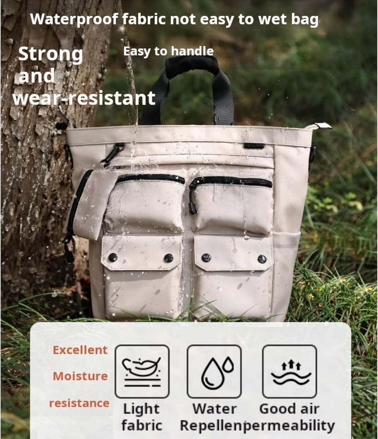 NOBLEMAN Convertible Black Laptop Backpack Purse for Women Travel Work, 3 In 1 Tote Backpack Convertible Bag Daypack for Work, Daily, Travel - Image 9