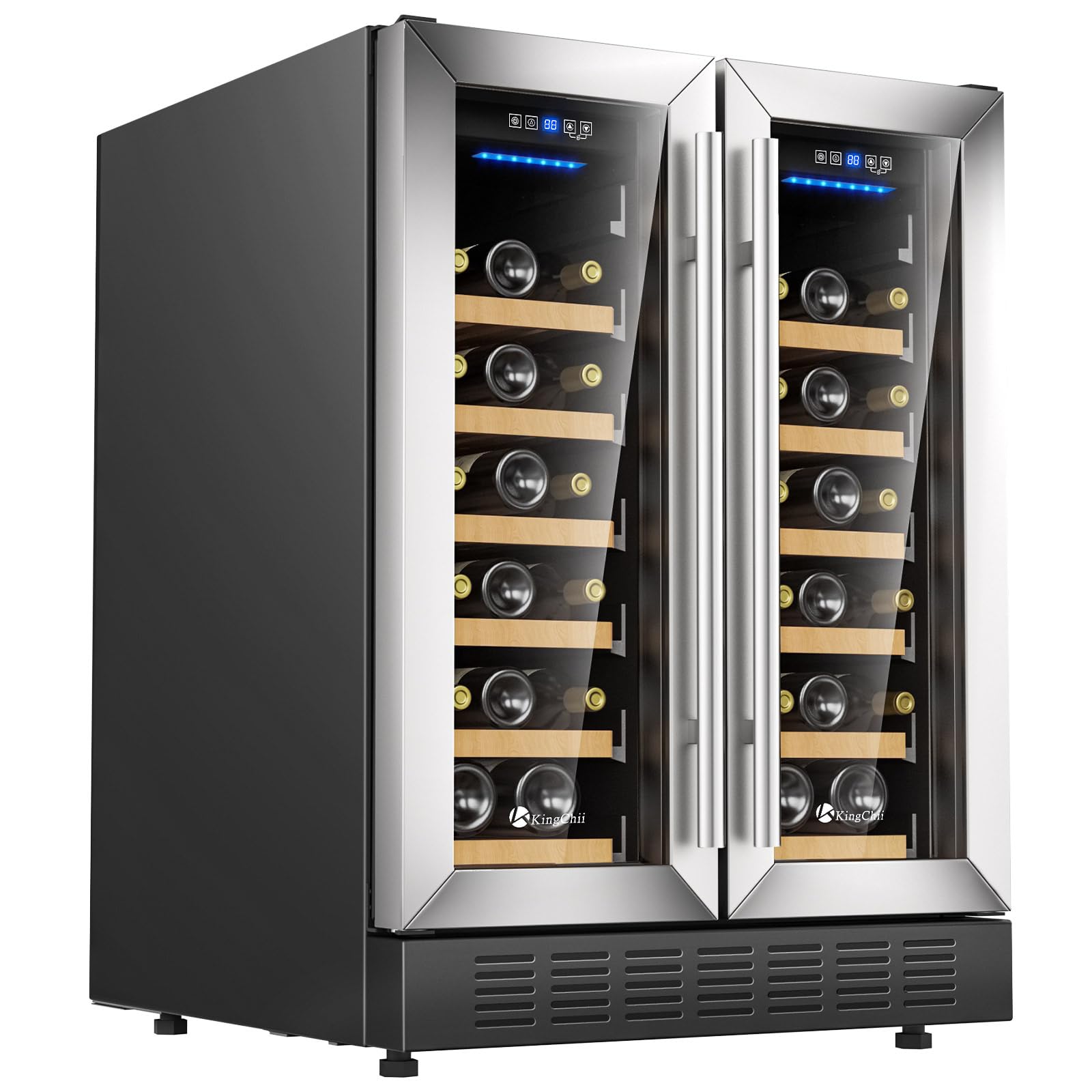 KingChii JC-150WM-03 Wine Cooler Stainless Steel