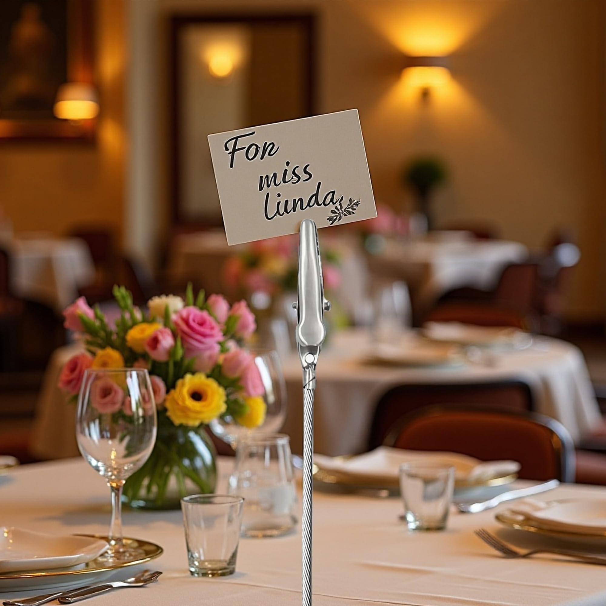 AVERZELLA 100 Pcs Metal Wire Alligator Clamps Bulk, Long Tailed Alligator Clips for Crafts with Pole 6 Inch, Small Metal Wire Clips Photo Clips for Pictures DIY Card Clip Holder (Silver)