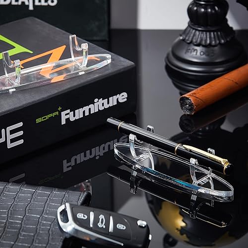 Miniatura 5 de Chinco Soporte de exhibición de acrílico para bolígrafo, organizador de brochas de maquillaje transparente, soporte para varita de lápices de