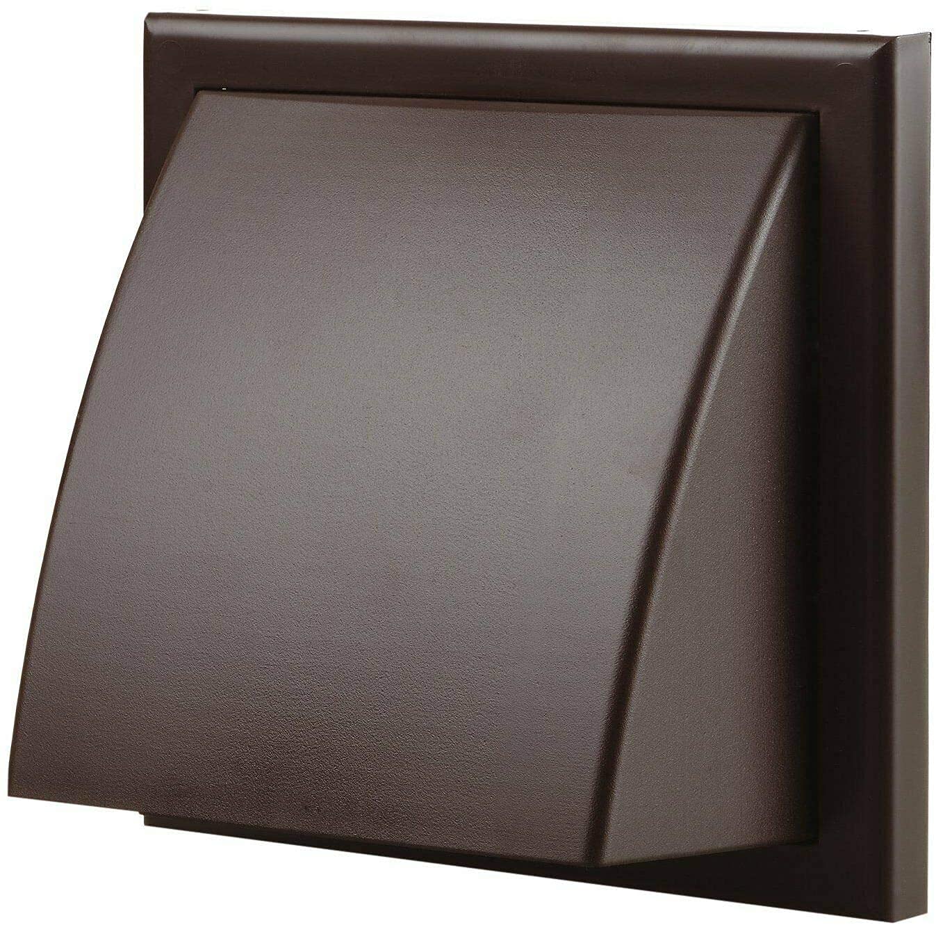 Vents Uk Brown Vents 125Mm Cowled External Wall Vent Cover – 185 X 185Mm Diameter Vent For Bathroom, Kitchen & Cooker Hood Ventilation