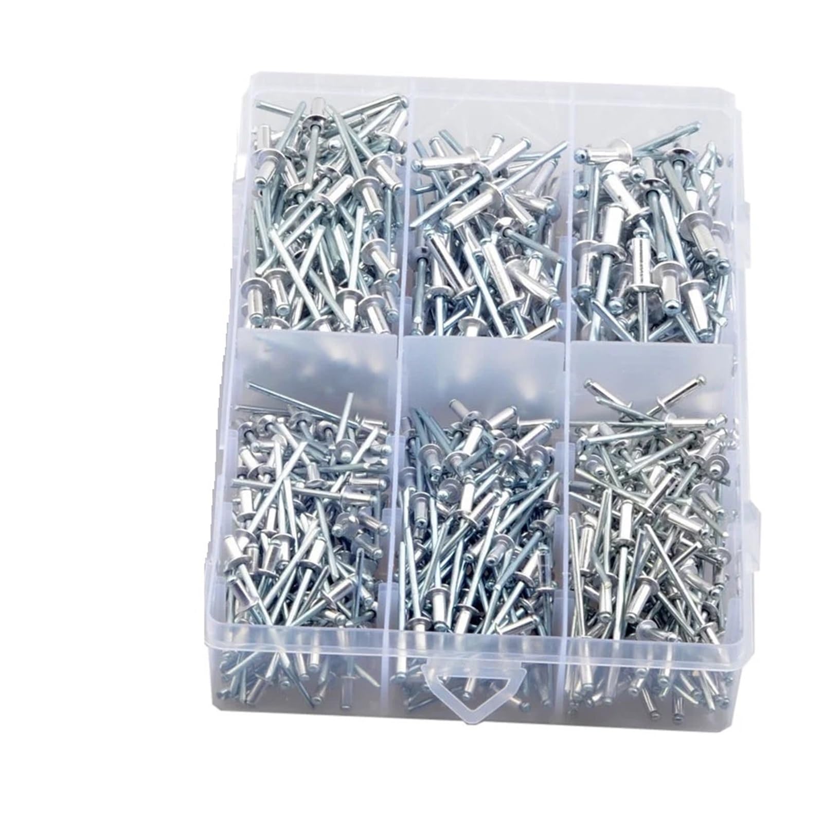 Kit di assortimento di rivetti ciechi in alluminio da 500 pezzi, rivetti pop a testa di fungo M3.2 M4 M5 con mandrino di rottura for progetti in metallo e fai da te