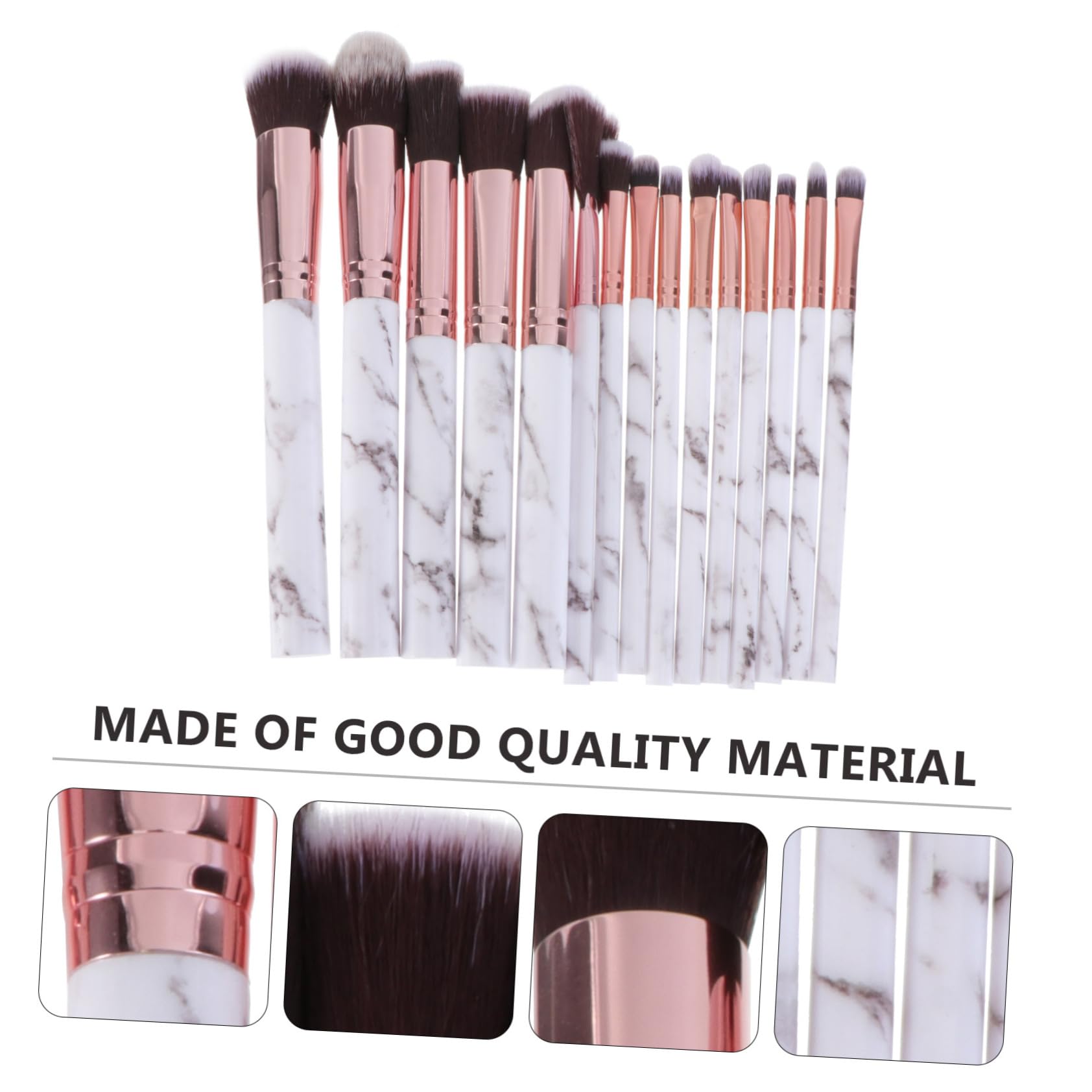 MAGICLULU Set Di 45 Pennelli Per Il Trucco Con Manico in Marmo E Setole in Nylon Set Di Pennelli Per Cosmetici Per Donne Uso Quotidiano E Quotidiano