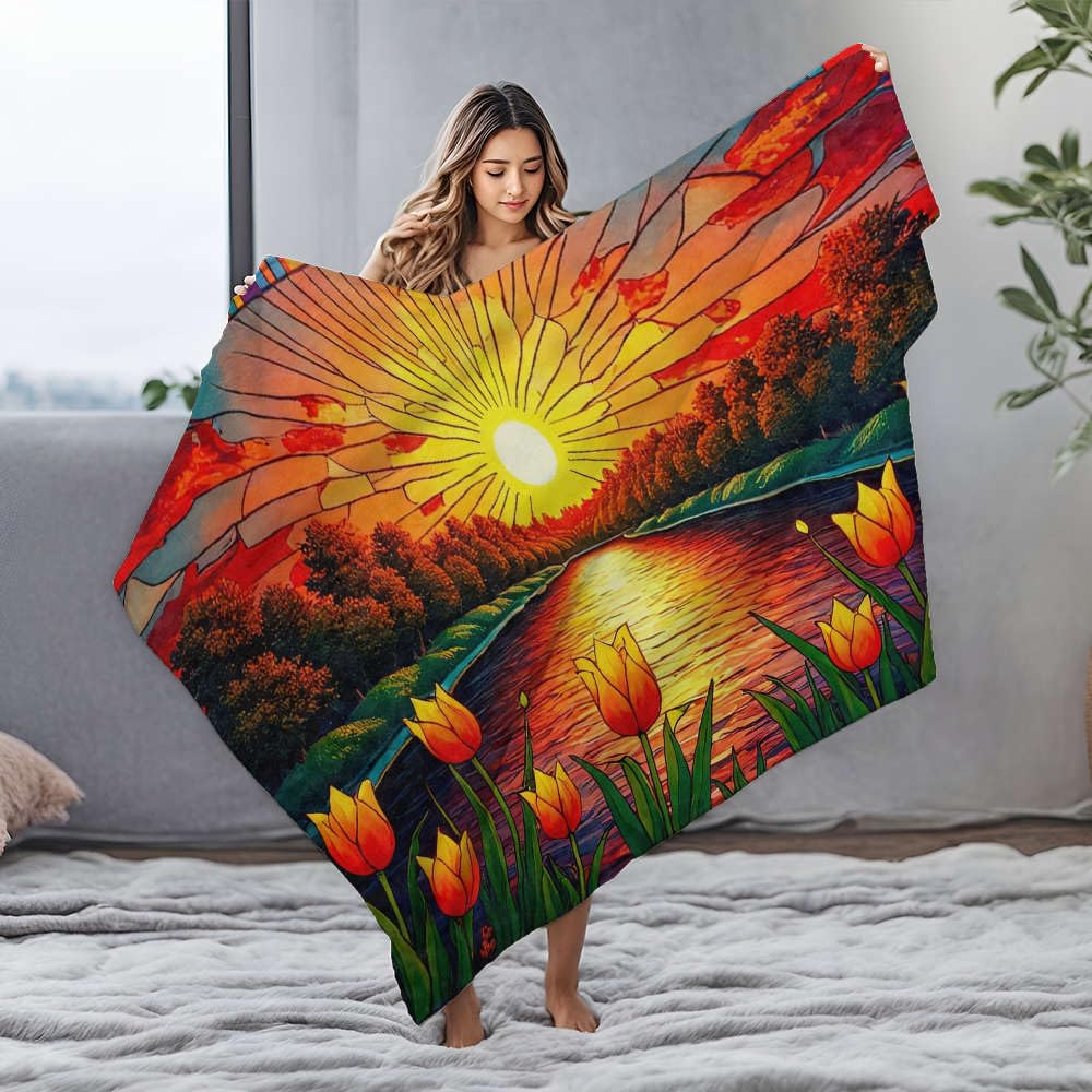 Couverture en flanelle anti-froid 150x200 cm pour contrer les nuits fraîches