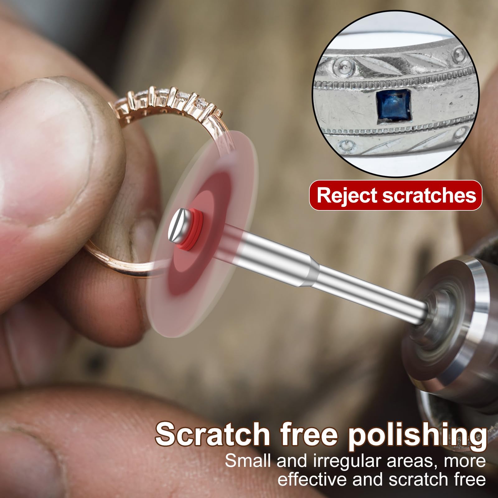 Radial Bristle Discs - Set di 60 dischi con setole radiali, grana 80/120/220/320/400/600/1000/2500