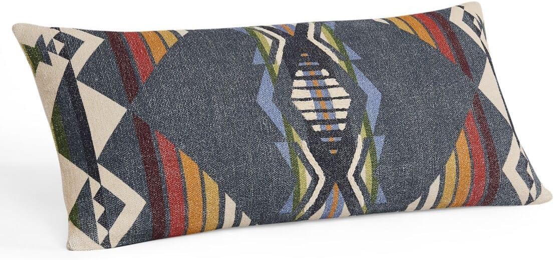 Pendleton Decorative Pillow - 100% Cotton Hypoallergenic Breathable Plush Soft Comfortable Luxury Home Decorative Pillow, (14" x 30", Creekside)