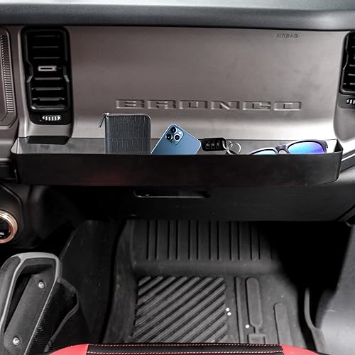 Miniatura 7 de BESTAOO Copilot - Caja de almacenamiento para reposabrazos de pasajeros, organizador para Ford Bronco 2021 2022 2023 2024, accesorios de expansión
