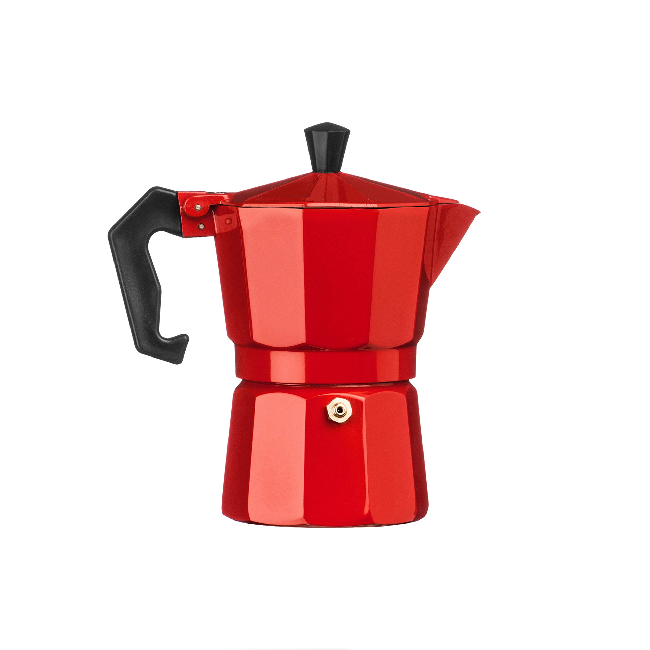 Premier Housewares 3-Cup Espresso Maker, Red